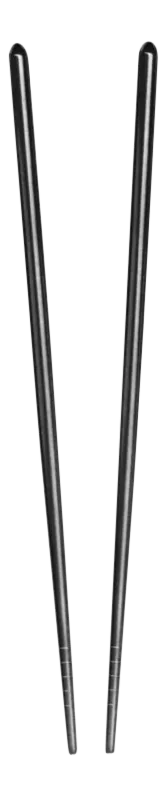 Mepra 2-Piece Chopsticks Set in Oro Black
