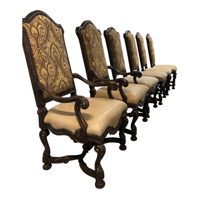 Marge Carson Segovia Collection Chairs Set of 6 Chairish