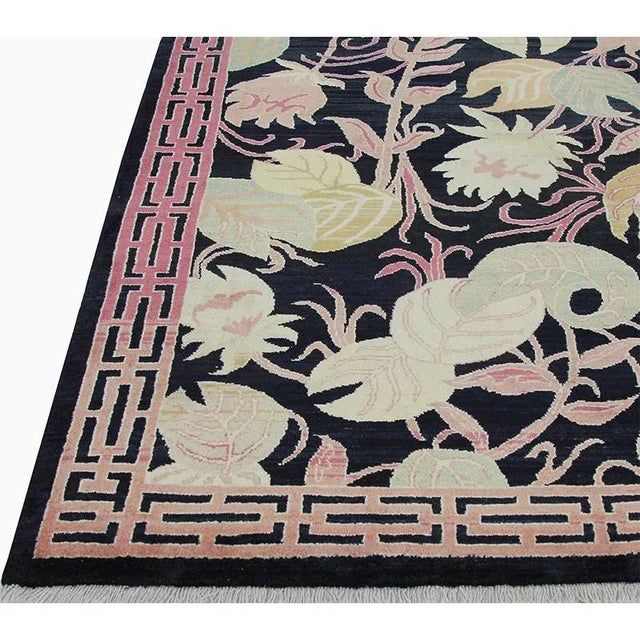 Handwoven Persian Shiraz Area Rug 6'9"×7'2" For Sale - Image 9 of 10