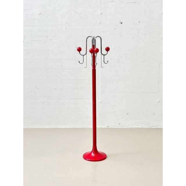 Mid-Century Modern Wardrobe in Red from LHT Bologna, 1980s For Sale - Image 11 of 13