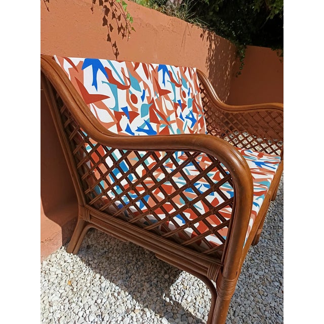 Vintage Rattan Sofa, 1970s For Sale - Image 9 of 12