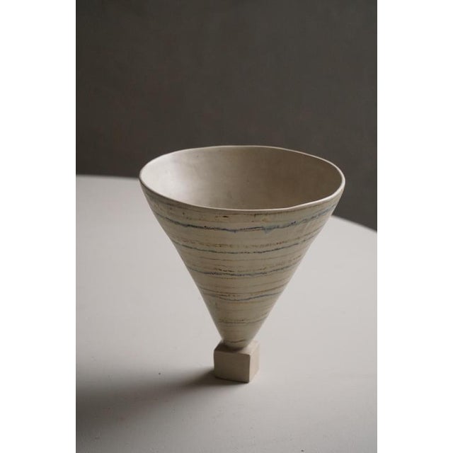 1960s Vintage Danish Decorative Stoneware Vase, 1960s For Sale - Image 5 of 10