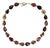Ajd 20 Inch Picture Jasper Leaf Shape Bead Necklace For Sale