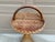 Brown Mid-Century Palm Beach Bamboo & Woven Rattan Drinks Table With Carrying Handle For Sale - Image 8 of 12