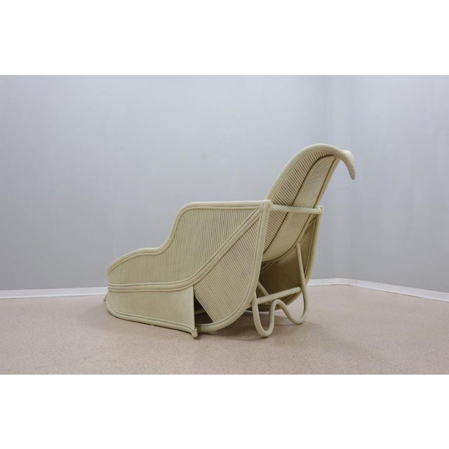 Rattan Chaise Lounge from Vivai Del Sud, 1970s For Sale - Image 10 of 12