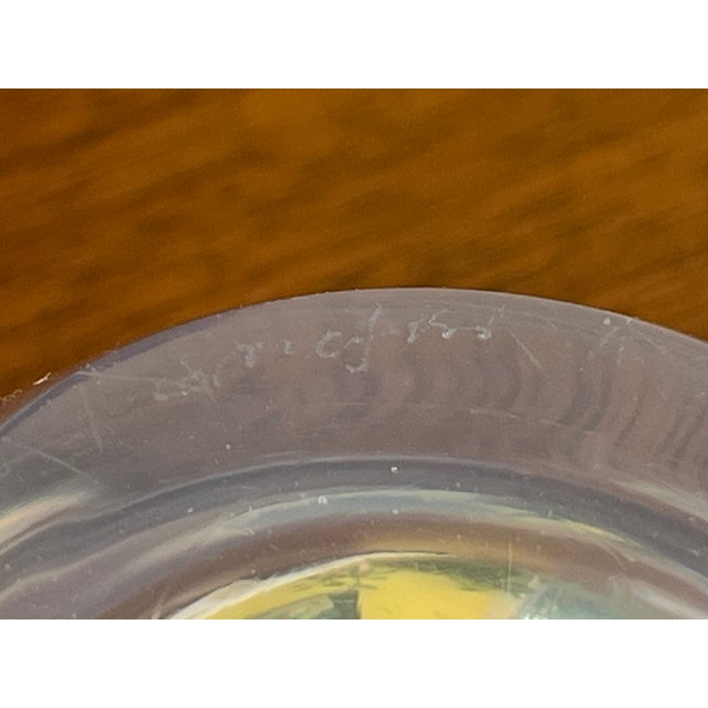 1950s Mid-Century Modern Swedish Opalescent Art Glass "Selena" Bowl by Sven Palmqvist for Orrefors For Sale In Los Angeles - Image 6 of 6