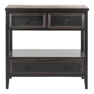 3 Drawer Sideboard in Black For Sale