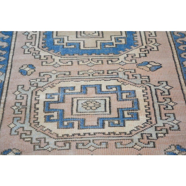 Turkish Vintage Turkish Anatolian Hand Knotted Wool Rug, 4'x6'1'' For Sale - Image 3 of 5