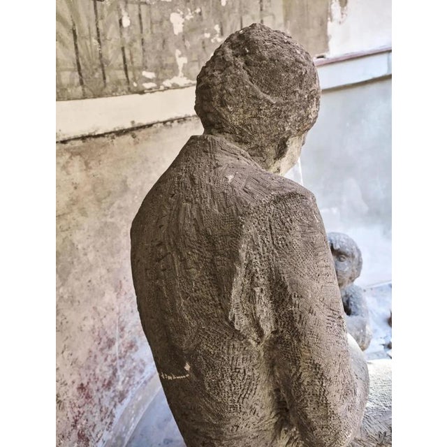 Liberec Artist, Mother with Child, 1930s, Sandstone For Sale - Image 17 of 18