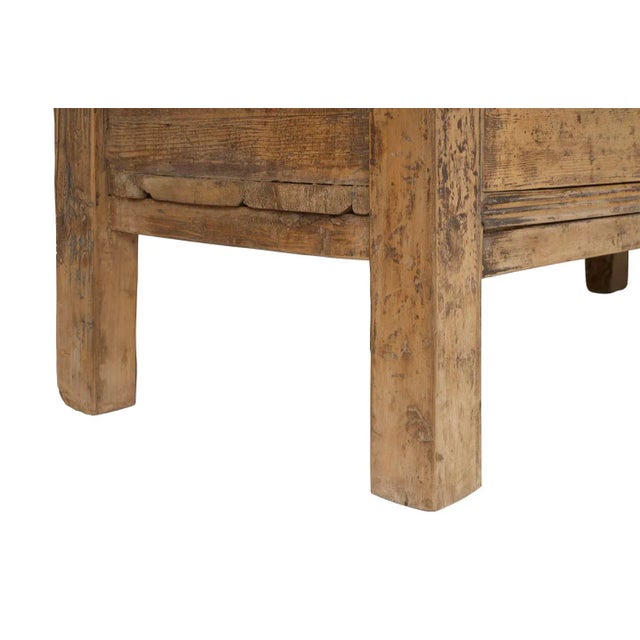 Late 20th Century Late 20th Century Three Door Reclaimed Elm Server For Sale - Image 5 of 9