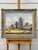 Late 20th Century Vintage Painting of Harvest Time in the English Countryside by British Artist 1990 Circa For Sale - Image 5 of 17