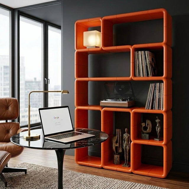 Rare Orange Umbo Shelf by Kay Leroy Ruggles For Sale - Image 12 of 12