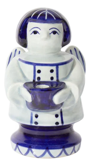Soholm Denmark Ceramic Angel Candlestick Holder