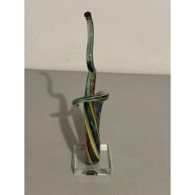 Vintage MCM Murano Art Glass Love Knot Sculpture Figurine For Sale In Orlando - Image 6 of 7