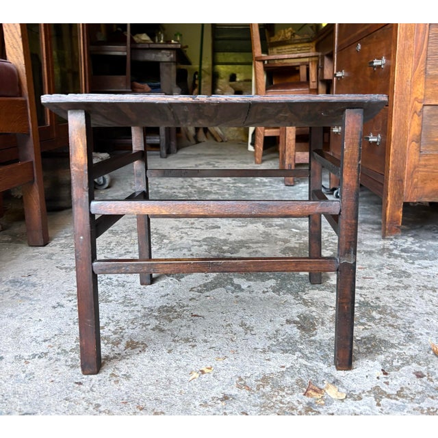 Traditional Antique Plain Leg Thebes Stool For Sale - Image 3 of 9