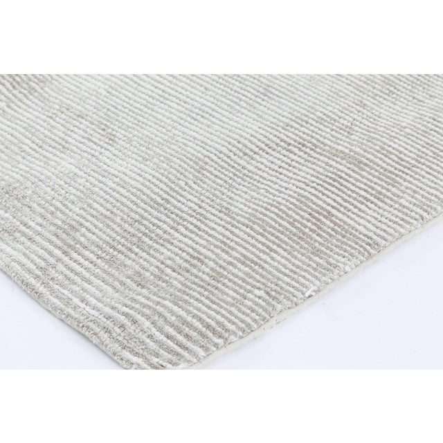 Contemporary Striped Handmade Wool Rug by Doris Leslie Blau For Sale - Image 4 of 5
