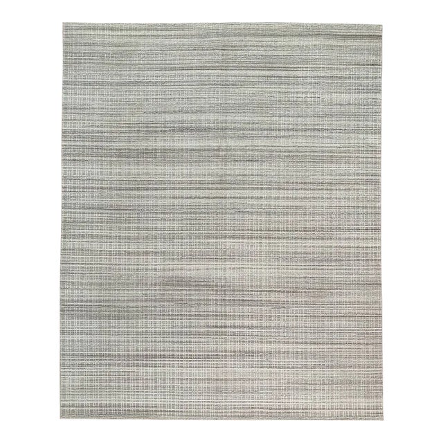 Modern Handwoven Area Rug 8'2" X 10'1" For Sale