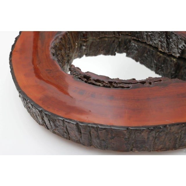 Contemporary Wall Mirror Cypress Tree Biomorphic Form For Sale - Image 3 of 10