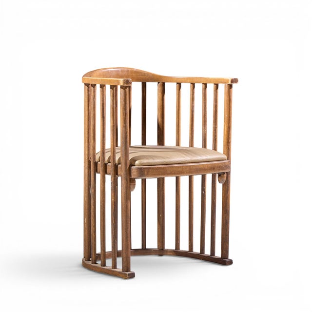 Josef Hoffmann Josef Hoffmann No. 729/2f Bentwood Barrel Chairs - Set of 4 For Sale - Image 4 of 10