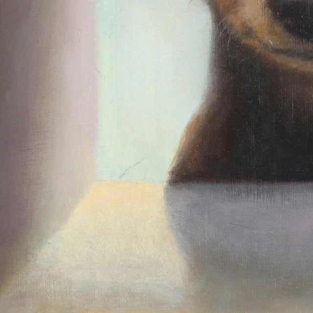 2020s Original Framed Cute Dog Artwork "Was Up" Oil Painting by Stuart Dunkel For Sale - Image 5 of 9