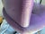 The 1990s Mario Bellini Vitra Figura Post Modern Purple Leather Desk Chair is a luxurious and stylish addition to any...