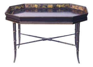19th C. English Paper Mache Tray Table