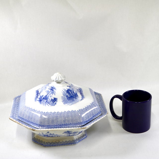 Mid-19th Century English W. Adams & Sons "Cassino" Ironstone Covered Tureen For Sale - Image 15 of 15