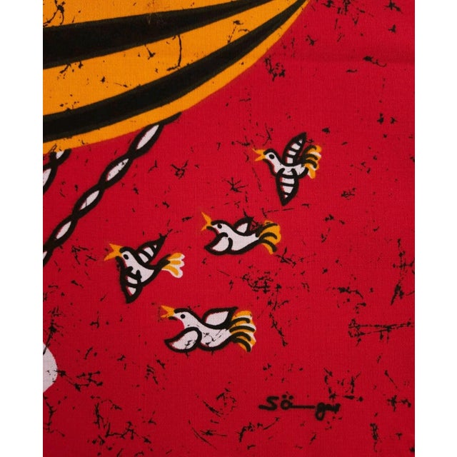 1970s Mid-Century German Pop Art Screen Printed Wall Hanging by Traute Sänger, 1970s For Sale - Image 5 of 6