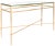 Modern Melanie Glass Console Table in Gold For Sale - Image 3 of 9