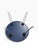 Mid 20th Century Vintage Mid-Century Modern Blue Laminate Round Side Table With Folding Hairpin Legs For Sale - Image 5 of 6