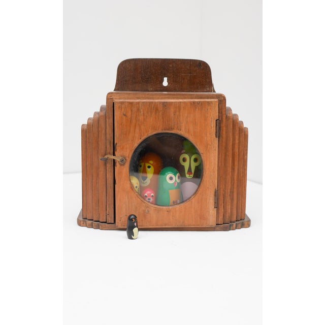 Vintage Art Deco Wall Mounted Miniature Curio Cabinet, Sweden, 1925 For Sale - Image 11 of 15