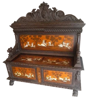 Antique Italian Renaissance Baroque Chest Bank