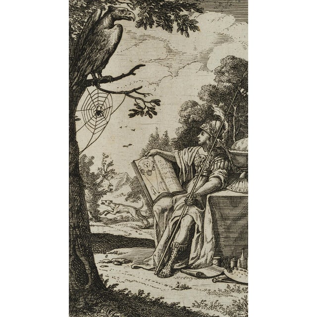 J. Meyer, Symbol of the Head, Researching Minerva, 17th-Century, Etching For Sale - Image 4 of 4