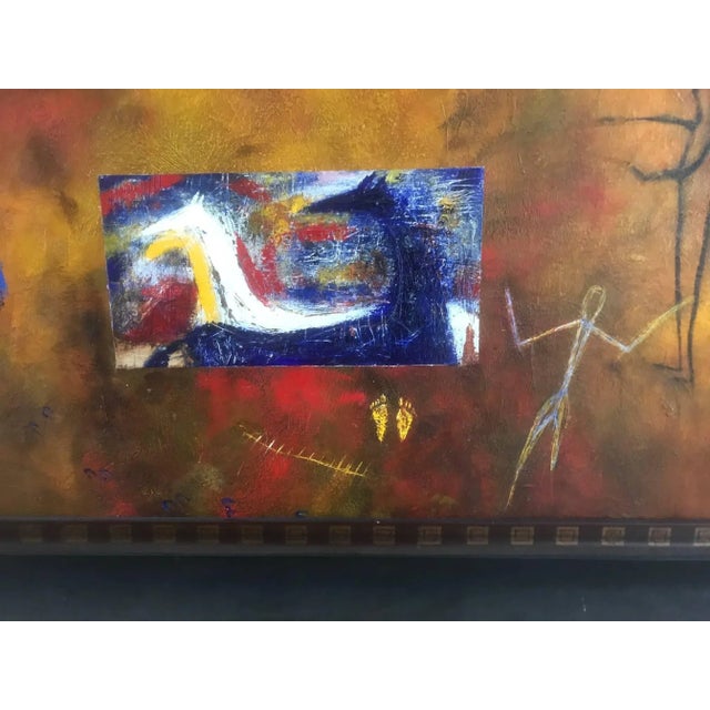 Striking and Large Horizontal Contemporary Painting For Sale - Image 4 of 8