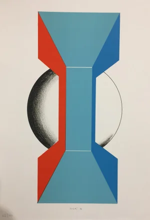 Kumi Sugar - October: The Silence with 2 Lithograph - 1970