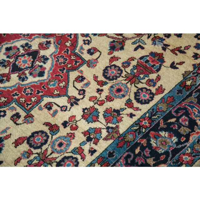 Antique Mohajeran Sarouk Rug - 4'11" x 7'1" For Sale - Image 10 of 12