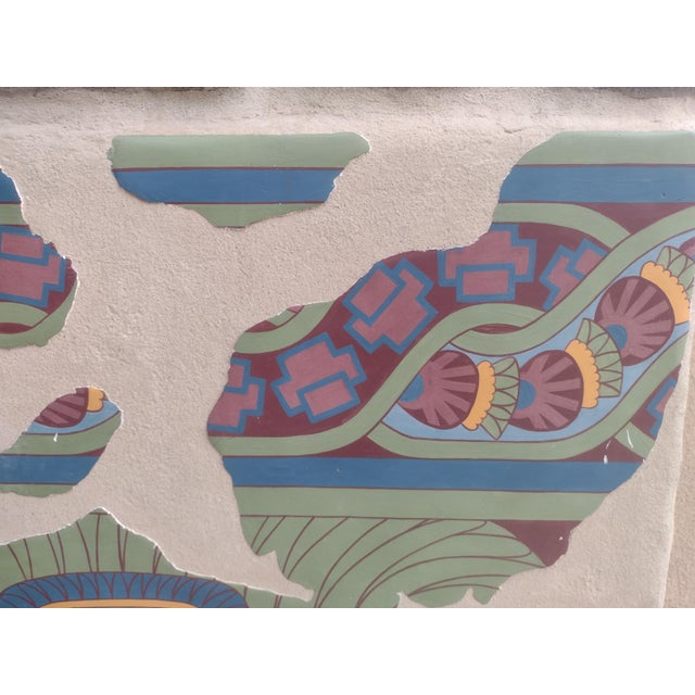 Contemporary Robert Lentz — Goddess of Teotihuacan, Original Monumental Painted Stucco Sculpture, 1990s For Sale - Image 3 of 11
