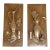 Vintage Florentine Art Studio Golden Chalkware Wall Plaques by Richardson — A Pair For Sale