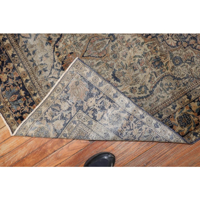 Late 19th Century 19th Century Antique Mohtasham Kashan Rug - 4'3" x 6'10" For Sale - Image 5 of 11