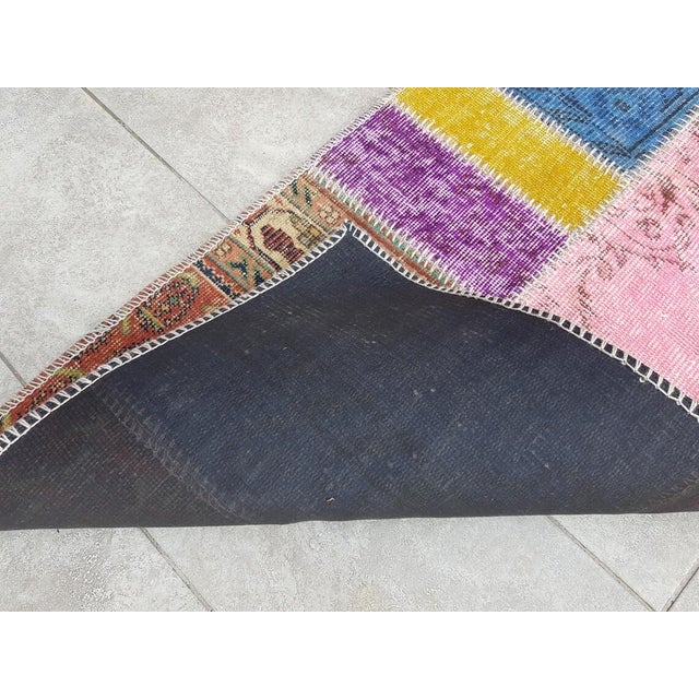 Textile Vintage Turkish Tribal Wool Runner For Sale - Image 7 of 10