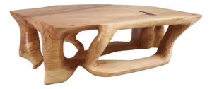 Domus Wood Sculptural Coffee Table by Logniture