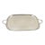 Vintage Victorian Epc Silver Plated Etched Twin Handle Serving Platter Bar Tray For Sale