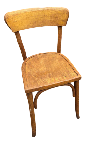 Honey Thin Slim Back Dining Chair from Baumann, 1950s