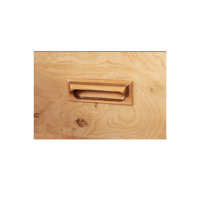 Wood Vintage Henredon Burl Wood Dresser or Credenza Lowboy Chest of Drawers in Scene 2 Two Design For Sale - Image 7 of 9