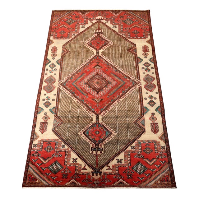 Middle Eastern Afshari Rug For Sale