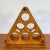Mid-Century Modern Vintage Wood 6-Bottle Wine Rack For Sale - Image 3 of 7