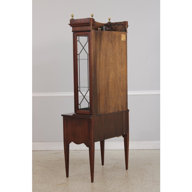 Jasper Federal Mahogany Secretary Desk Bookcase For Sale - Image 16 of 17