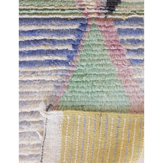 2020s Abstract Wool Runner Rug - 9.9 X 2.2 Ft For Sale - Image 5 of 8