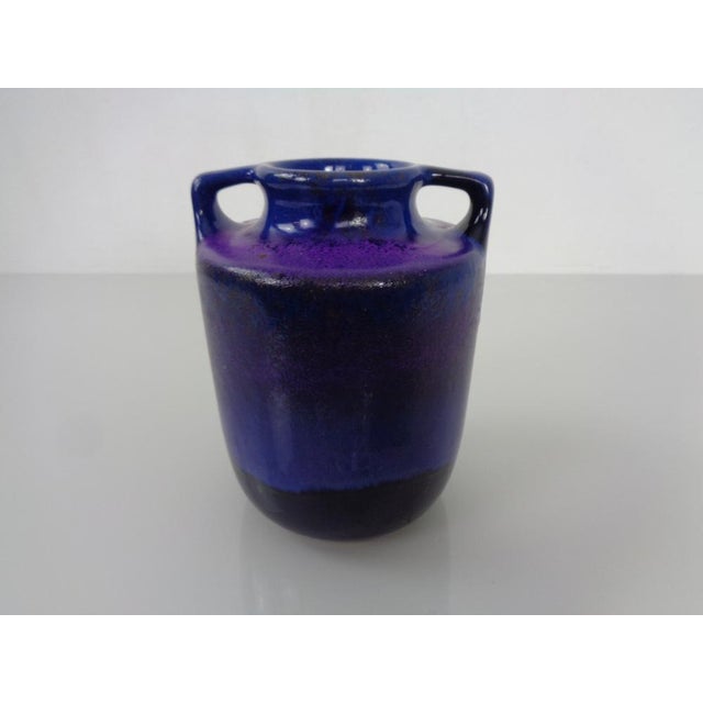 Purple and blue ceramic vase by Marei from the 1960s. Marked 3301 on the underside. This piece has an attribution mark, I...