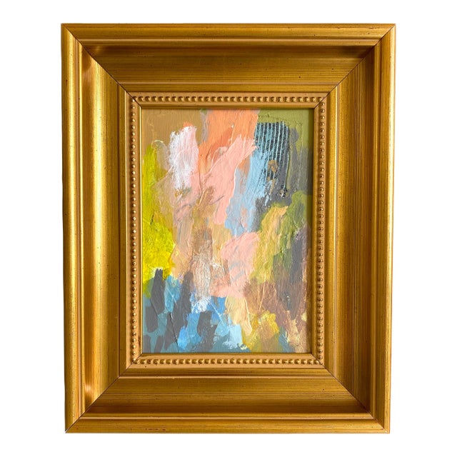 "A Little of Everything" 2026 Mini Painting by Jessalin Beutler With Vintage Frame For Sale